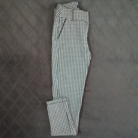 Chocolate USA Pants - Chocolate USA Plaid Pants (Black + White) | Size M